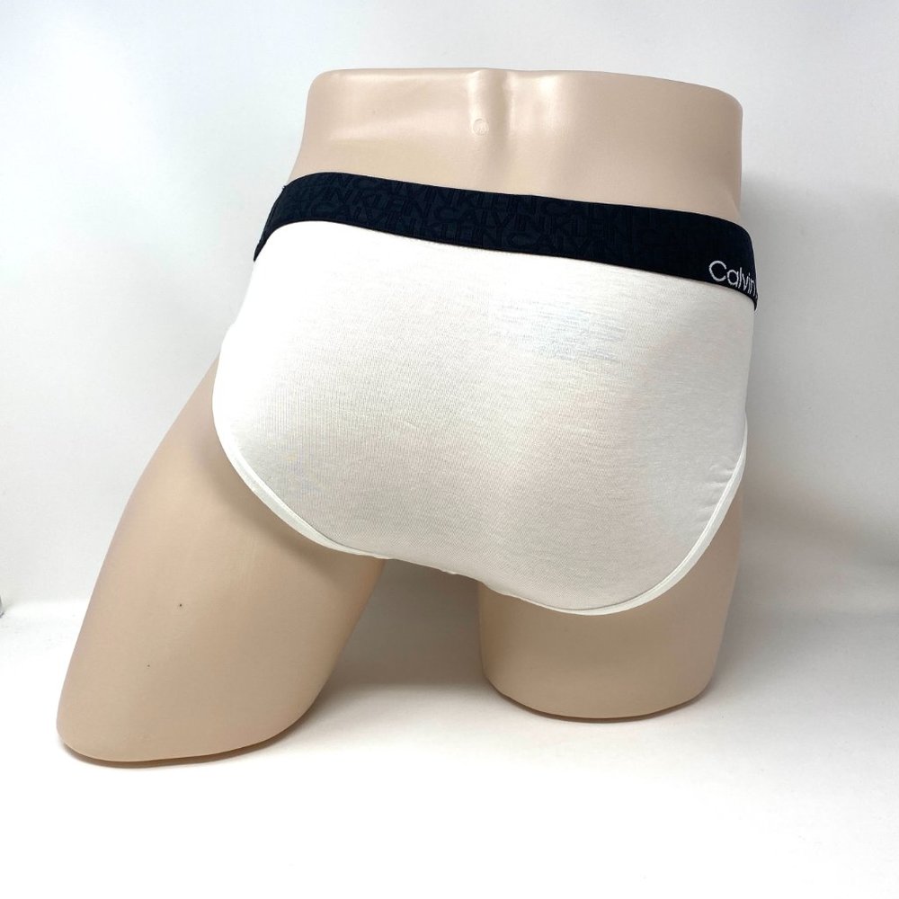 💖MEGA SALE💖Calvin Klein 1 Comfort Hip Briefs Cotton White Men  NB2681110 - Picture 2 of 7